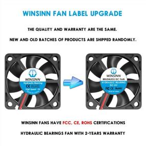 img 2 attached to WINSINN 50Mm Fan 5V, 3D Printer Micro 5 Volt Fans 5010 Hydraulic Bearing, Brushless Cooling 50Mmx10Mm 2PIN (Pack Of 5Pcs)