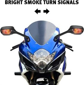 img 1 attached to 🔁 Integrated Turn Signal Mirrors for GSXR 600 750 (2006-2015) and GSXR1000 K5 K6 K7 K8 K9 (2005-2008), sv650 sv650s (2003-2008), sv1000s sv1000 (2003-2007)