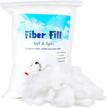high resilience premium polyester fiberfill for home decor projects and christmas dolls diy - 150g polyester fill logo