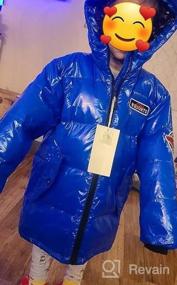 img 5 attached to Warm Winter Protection For Big Boys: LISUEYNE Mid-Long Hooded Down Puffer Jacket