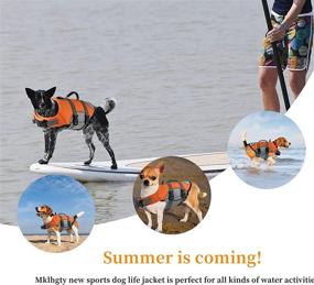 img 2 attached to 🐶 Mklhgty Reflective & Adjustable Dog Life Jacket with Rescue Handle - Ultimate Pet Safety Life Preserver for Swimming, Boating & Beyond - Ideal for Small, Medium, and Large Dogs