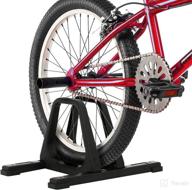 rad cycle lightweight portable floor bike stand rack – ideal for smaller bikes, sturdy & ready for bmx racing track logo
