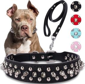 img 4 attached to Studded Leather Epesiri Collars Durable