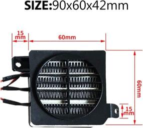 img 2 attached to 🔥 Compact 100W 12V Car Air Heater for Constant Temperature Heating in Office, Dorm Room, Car, and RV