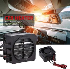 img 3 attached to 🔥 Compact 100W 12V Car Air Heater for Constant Temperature Heating in Office, Dorm Room, Car, and RV