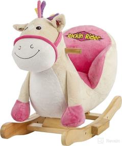 img 4 attached to 🎀 ROCKIN' RIDER Giggles Baby Rocker Ride-On Toy, in Pink