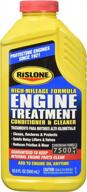 high mileage engine treatment: restore your vehicle's performance with rislone 16.9 oz! logo