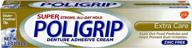 super poligrip denture adhesive cream extra care 2.2 oz - 4 pack: optimal denture security & comfort logo