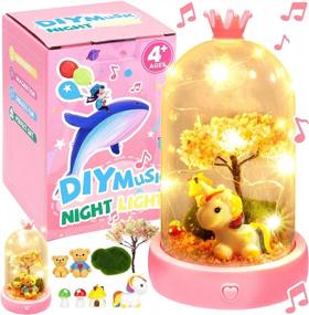 img 4 attached to Music Box LED Novelty Toys Christmas Gifts Arts And Crafts For Girls Ages 4-8 8-12 Satkago.