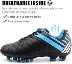 img 2 attached to Athletic Girls' Soccer Shoes for Outdoor Football - Brooman Athletic