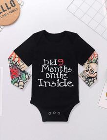 img 1 attached to Adorable Baby Boy Clothes: Letter Print Long Sleeve Romper For Maximum Comfort And Style!
