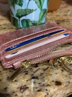 img 1 attached to Woogwin Women'S Slim RFID Credit Card Holder Wallet: Mini Front Pocket & Keychain Coin Purse! review by Pushkraj Barton