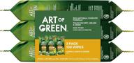 🌿 art of green cleaning wipes to-go pack, citrus & white flowers scent - 36ct per pack - set of 3, 108 total wipes logo