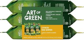 img 4 attached to 🌿 Art Of Green Cleaning Wipes To-Go Pack, Citrus & White Flowers Scent - 36ct Per Pack - Set of 3, 108 Total Wipes