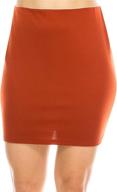 fashionazzle mid rise bodycon stretchy ks08 red women's clothing and skirts logo