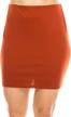 fashionazzle mid rise bodycon stretchy ks08 red women's clothing and skirts logo
