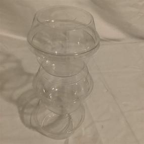 img 3 attached to 🥤 Crystal Clear 9oz Plastic Cups with Dome Lids - Perfect for Cupcakes and Ice Cream!