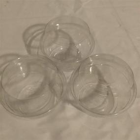 img 4 attached to 🥤 Crystal Clear 9oz Plastic Cups with Dome Lids - Perfect for Cupcakes and Ice Cream!
