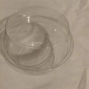 img 2 attached to 🥤 Crystal Clear 9oz Plastic Cups with Dome Lids - Perfect for Cupcakes and Ice Cream!