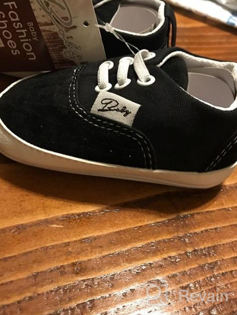 img 1 attached to Adorable BENHERO Baby Canvas Sneakers: Anti-Slip Toddler Shoes in 12 Vibrant Colors, Sizes 0-24 Months review by Antoine Collins