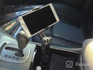 img 1 attached to IKross 2-In-1 Cup Mount Holder: Perfectly Secure Tablet And Smartphone Holder For Your Car review by Todd Cobb