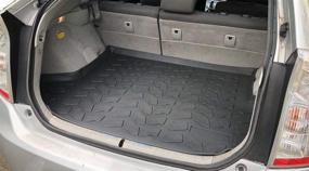 img 3 attached to 🚗 Optimal Protection Premium Cargo Liner for Toyota Prius 2010-2015 - Custom Fit Trunk Mat - Easy-to-Clean & All-Season Black Cargo Mat - Laser Measured 3D Shaped Trunk Liners for Toyota Prius.