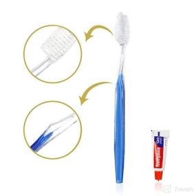 img 3 attached to 🪥 50Pcs Colored Disposable Toothbrushes with Toothpaste