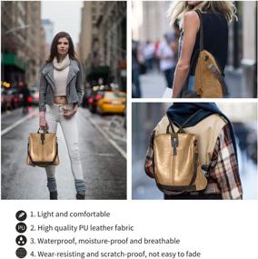 img 3 attached to Backpack Waterproof Anti Theft Lightweight Shoulder Women's Handbags & Wallets - Fashion Backpacks