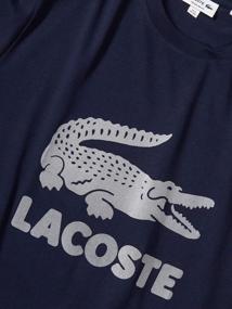 img 1 attached to 👕 Lacoste Flocked Graphic T-Shirt: Stylish & Comfortable with Sleeve Design