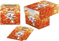 protect your pokemon cards with e-15359 ultra pro-full view deck box featuring sword & shield galar starters scorbunny logo