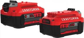 img 4 attached to CRAFTSMAN V20 4.0Ah Lithium Ion Battery 2 Pack CMCB204-2