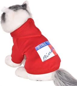 img 3 attached to Stylish and Cozy BinetGo Dog Hoodies: Top-quality Pet Clothes for Pet Comfort and Warmth!