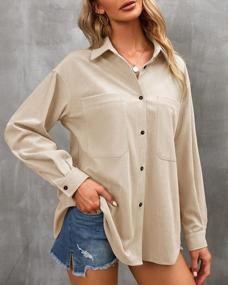 img 1 attached to Casual Chic: Sherrylily Women'S Corduroy Button Down Jackets For A Relaxed Look