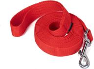 🐶 siumouhoi strong durable nylon dog training leash - 1 inch wide traction rope - 10ft long - red - ideal for small and medium dogs logo