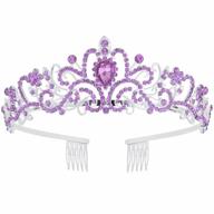 purple tiara & crowns for women: birthday, princess, queen styles! logo