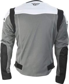 img 1 attached to 🧥 Stay Cool and Protected with Fly Racing Flux Air Mesh Jacket in Black/White, Size X-Large