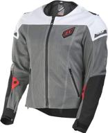 🧥 stay cool and protected with fly racing flux air mesh jacket in black/white, size x-large logo