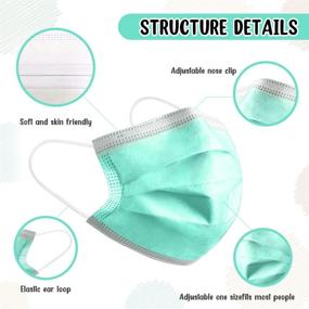 img 2 attached to Colorful HIWUP Disposable Children's Colored - Vibrant and Convenient!