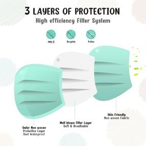 img 3 attached to Colorful HIWUP Disposable Children's Colored - Vibrant and Convenient!