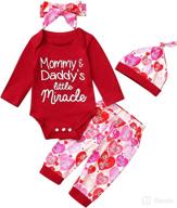 cute and stylish mutiggee baby girls valentine's day outfit 2022 - my 1st valentine skirt logo