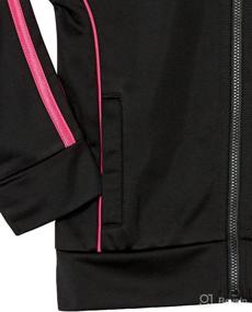 img 1 attached to 👧 adidas girls Tricot Jacket and Jogger Active Clothing Set