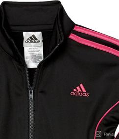 img 2 attached to 👧 adidas girls Tricot Jacket and Jogger Active Clothing Set