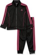 👧 adidas girls tricot jacket and jogger active clothing set logo