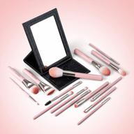 get your glam on with eigshow's professional makeup brushes set & portable mirror - perfect for any occasion! logo