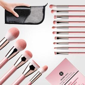 img 3 attached to Get Your Glam On With EIGSHOW'S Professional Makeup Brushes Set & Portable Mirror - Perfect For Any Occasion!