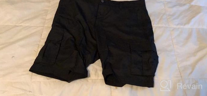 img 1 attached to Explore The Outdoors In Style: RUFIYO Men'S Cargo Shorts With Multiple Pockets For Hiking, Biking, And More review by Matthew Guiney