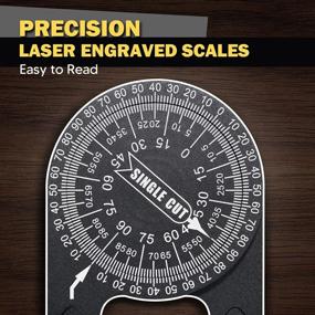 img 1 attached to Measure With Precision: Angle Finder Protractor, The Perfect Stocking Stuffer For Men This Christmas