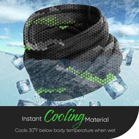 img 3 attached to 12-в-1 Millenti Cooling Neck Gaiter: защита от солнца, компрессионный головной убор, охлаждающий во влажном состоянии!