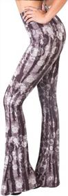 img 4 attached to Women'S High Waisted Palazzo Pants By SATINA - 16 Colors Available - Buttery Soft Flare Leggings