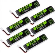 6 pack ovonic 45c 200mah 3.7v lipo battery with ph2.0 connector for rc fpv racing drone quadcopter logo